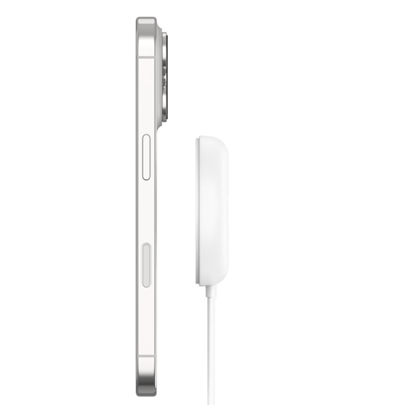Belkin Ładowarka magnetyczna, Qi2 15W, rozkładana, zasilacz 20W, biała