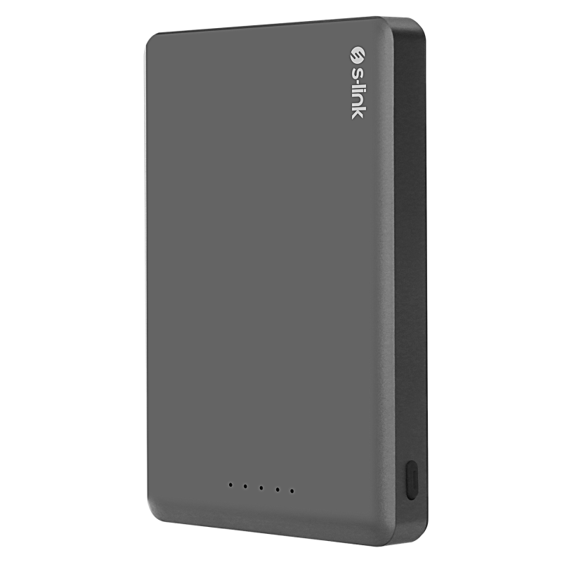 S-Link MG110 Powerbank 10 000 mAh magnetyczny 15W, USB-C PD 20W, szary