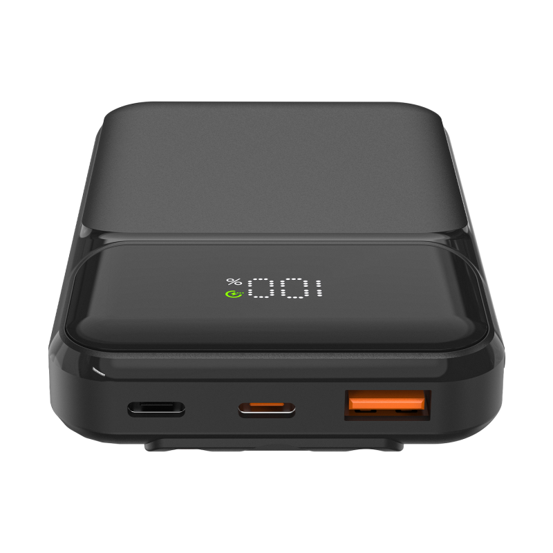 S-Link P104 Powerbank 10 000 mAh z wbudowanymi kablami, HSC 22.5W, PD 20W, czarny