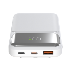 S-Link P104 Powerbank 10 000 mAh z wbudowanymi kablami, HSC 22.5W, PD 20W, biały