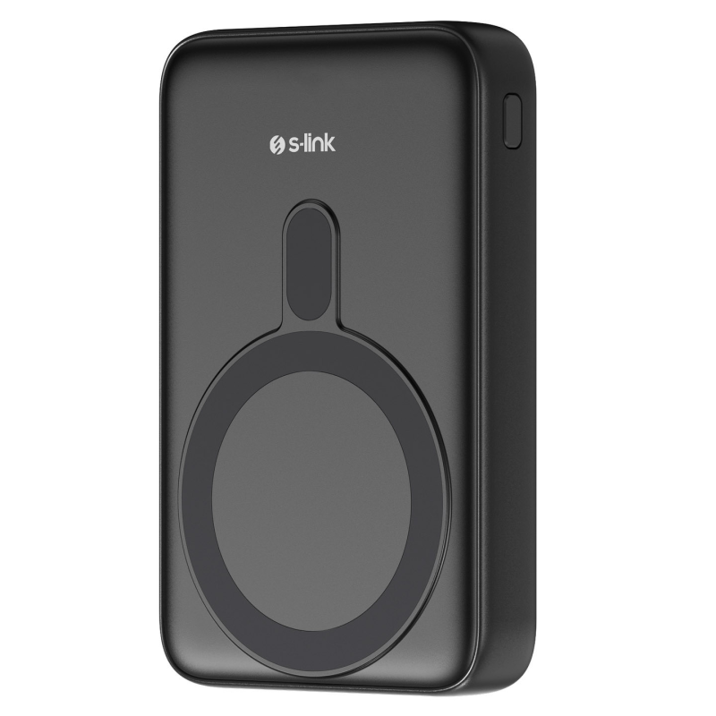S-Link M1051 Powerbank 10 000 mAh magnes 15 W, HSC 22.5W, PD 20W, QC 3.0, czarny