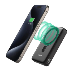 S-Link M1051 Powerbank 10 000 mAh magnes 15 W, HSC 22.5W, PD 20W, QC 3.0, czarny