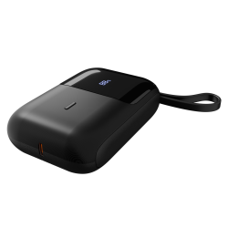 S-Link P109M Powerbank z wbudowanym kablem 10 000 mAh PD 20W QC 18W HSC 22.5W, czarny