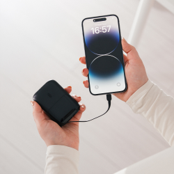 S-Link P109M Powerbank z wbudowanym kablem 10 000 mAh PD 20W QC 18W HSC 22.5W, czarny