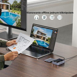 Unitek Obudowa RAID 2xM.2 NVMe/SATA 20Gbps z klonowaniem offline