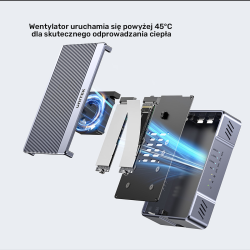 Unitek Obudowa RAID 2xM.2 NVMe/SATA 20Gbps z klonowaniem offline