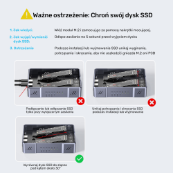 Unitek Obudowa RAID 2xM.2 NVMe/SATA 20Gbps z klonowaniem offline