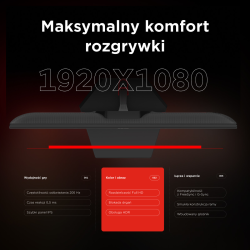 Rampage Crimson Monitor gamingowy 24,5'' 200Hz 0,5 ms Fast IPS