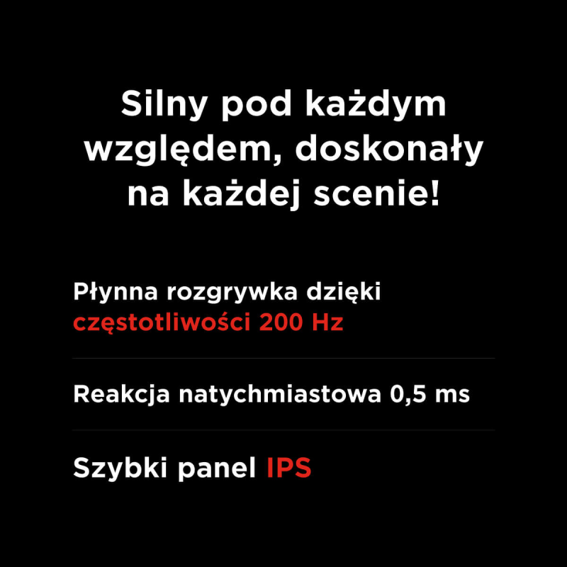 Rampage Crimson Monitor gamingowy 24,5'' 200Hz 0,5 ms Fast IPS