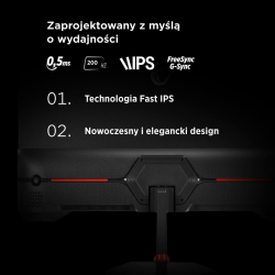 Rampage Crimson Monitor gamingowy 24,5'' 200Hz 0,5 ms Fast IPS