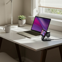 Belkin Ładowarka magnetyczna Qi2 25W, 3w1, składana, zasilacz 45W, czarna