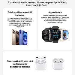 Belkin Ładowarka magnetyczna Qi2 25W, 3w1, składana, zasilacz 45W, biała