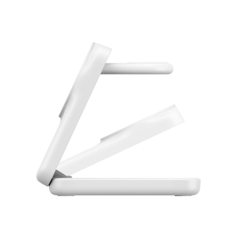 Belkin Ładowarka magnetyczna Qi2 25W, 3w1, składana, zasilacz 45W, biała