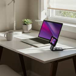 Belkin Ładowarka magnetyczna Qi2 25W, składana 2w1, zasilacz 45W, czarna