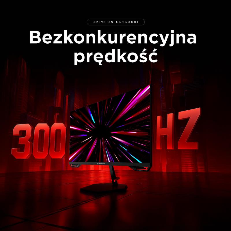 Rampage Crimson Monitor gamingowy 24,5'' 300Hz 1 ms Fast IPS