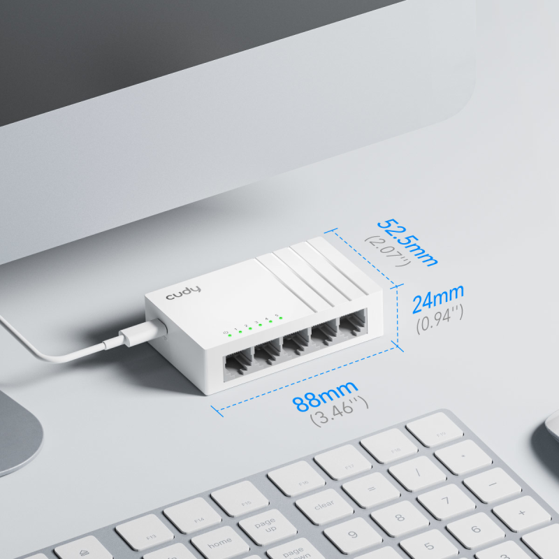 CUDY GS105U | przełącznik sieciowy, 5-portowy, Gigabit, Meta… | PartsPC.pl