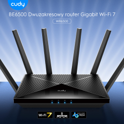 CUDY WR6500 | router, Wi-Fi 7, 2,4GHz/5GHz, Gigabit, MESH