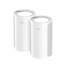 CUDY M11000(2-Pack) | Mesh, WiFi 6, 2,4GHz/5GHz/6GHz, Multi-Gigabit