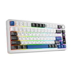 Rampage Quell Pro bezprzewodowa klawiatura mechaniczna Ekran, Gasket, Hot-Swap 2,4G + BT