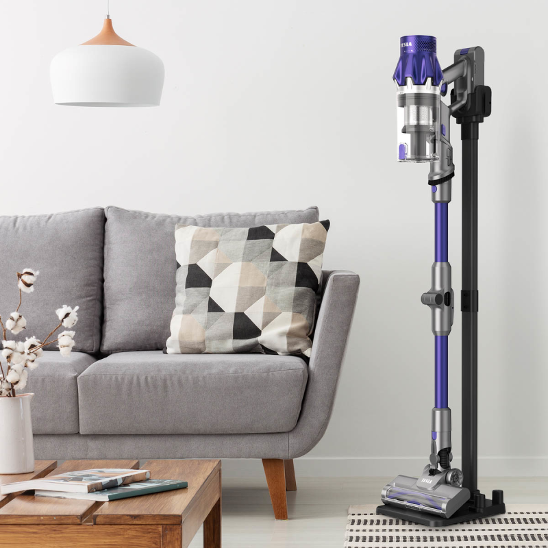 TESLA PureStar E50 PowerDock bezprzewodowy odkurzacz pionowy 2w1 z filtrem HEPA H13 i stacją dokującą