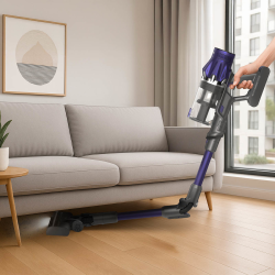 TESLA PureStar E50 PowerDock bezprzewodowy odkurzacz pionowy 2w1 z filtrem HEPA H13 i stacją dokującą