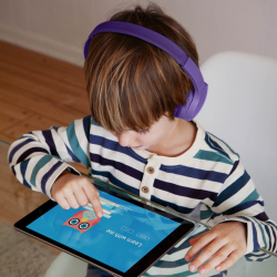 Belkin Słuchawki nauszne dla dzieci, bezprzewodowe, fioletowe