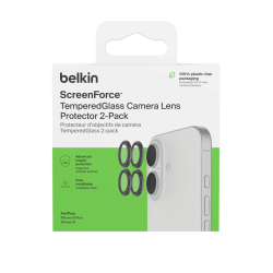 Belkin Szkła ochronne na obiektywy aparatu iPhone 17 / 16 / 16 Plus, 2 zestawy
