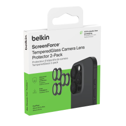 Belkin Szkła ochronne na obiektywy aparatu iPhone 17 Pro / 16 Pro / 16 Pro Max, 2 zestawy