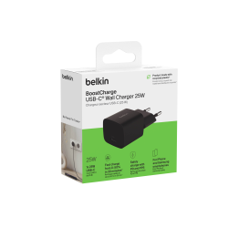 Belkin Ładowarka USB-C 25W PD 3.1, kompaktowa, czarna