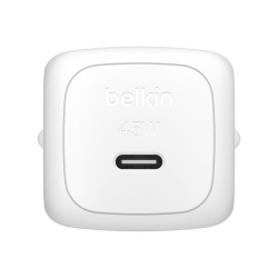 Belkin Ładowarka USB-C 45W, PD 3.1, BoostCharge, kompaktowa, kabel USB-C, biała