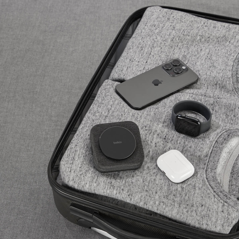Belkin Ładowarka magnetyczna Qi2 15W, 2w1, składana, podróżna, Apple Watch