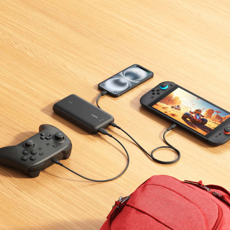 Belkin Powerbank 20 000 mAh do Nintendo Switch 2, 30W, wbudowany kabel USB-C, czarny