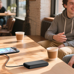 Belkin Powerbank 20 000 mAh do Nintendo Switch 2, 30W, wbudowany kabel USB-C, czarny