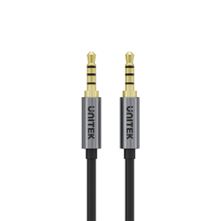 Unitek Pozłacany kabel AUX 3,5 mm jack (męski–męski) 1m