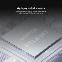 Unitek Adapter USB-C do RJ45 5Gbps