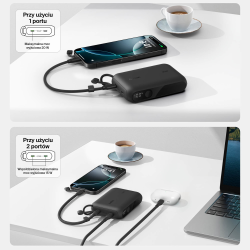 Belkin Powerbank 10 000 mAh, 2x USB-C 20W, czarny
