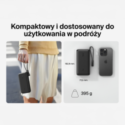 Belkin Powerbank 20 000 mAh, 2x USB-C 20W, USB-A, czarny | PartsPC.pl