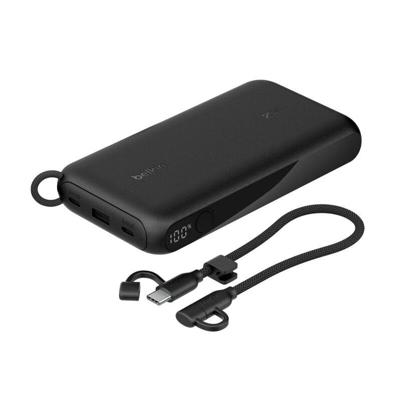 Belkin Powerbank 20 000 mAh, 2x USB-C 20W, USB-A, czarny | PartsPC.pl