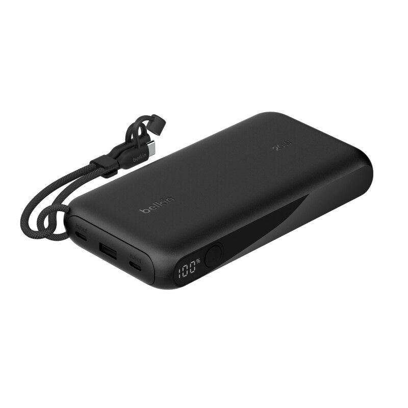 Belkin Powerbank 20 000 mAh, 2x USB-C 20W, USB-A, czarny | PartsPC.pl