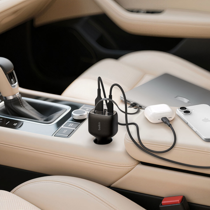 Belkin BoostCharge Ładowarka samochodowa 75W z wysuwanym... | PartsPC.pl