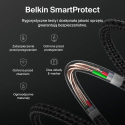 Belkin Kabel USB-C na USB-C 240 W, BoostCharge Pro, 1m, czarny