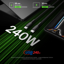 Belkin Kabel USB-C na USB-C 240W, BoostCharge Pro, 2m, biały