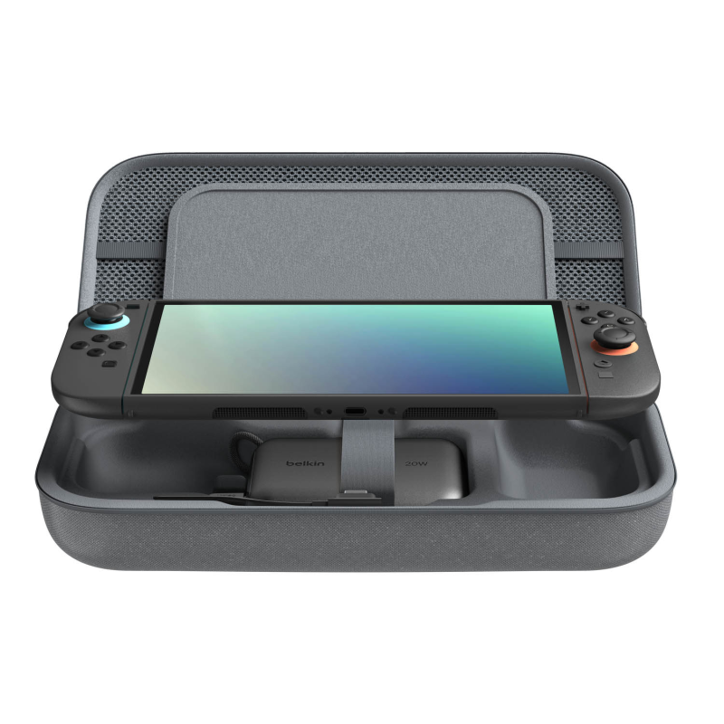 Belkin Etui ładujące na Nintendo Switch 2, powerbank 10 000 mAh, 2x USB-C 20W, czarne
