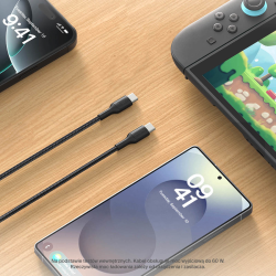 Belkin Kabel USB-C na USB-C 60W, w oplocie, do Nintendo Swit… | PartsPC.pl