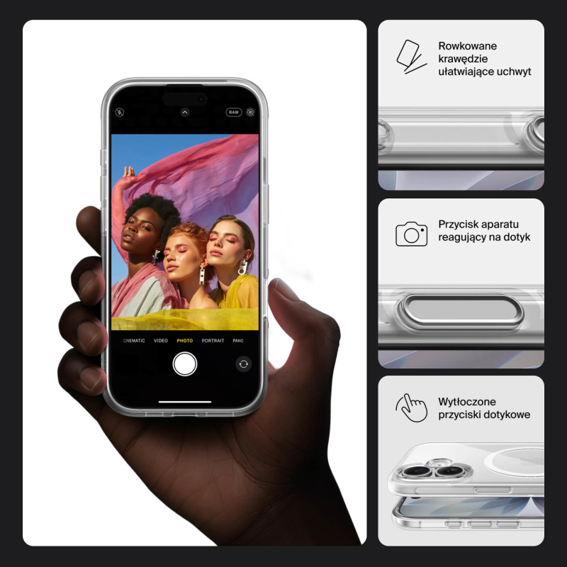 Belkin Etui na iPhone 17 magnetyczne, przezroczyste