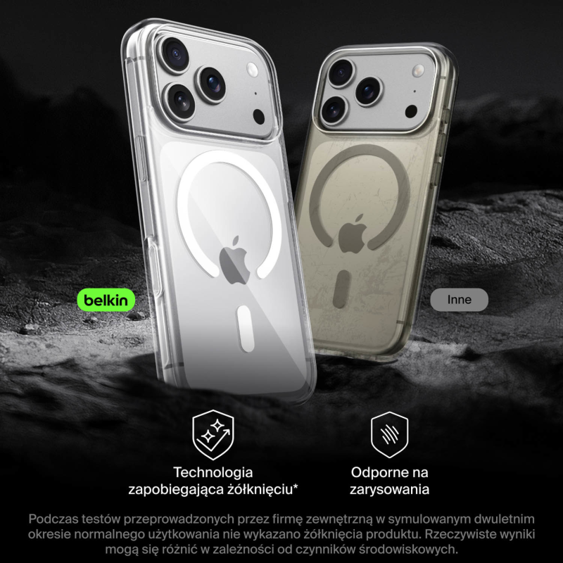 Belkin Etui na iPhone 17 Pro magnetyczne, przezroczyste