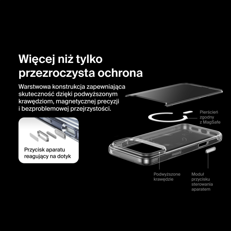 Belkin Etui na iPhone 17 Pro Max magnetyczne, przezroczyste