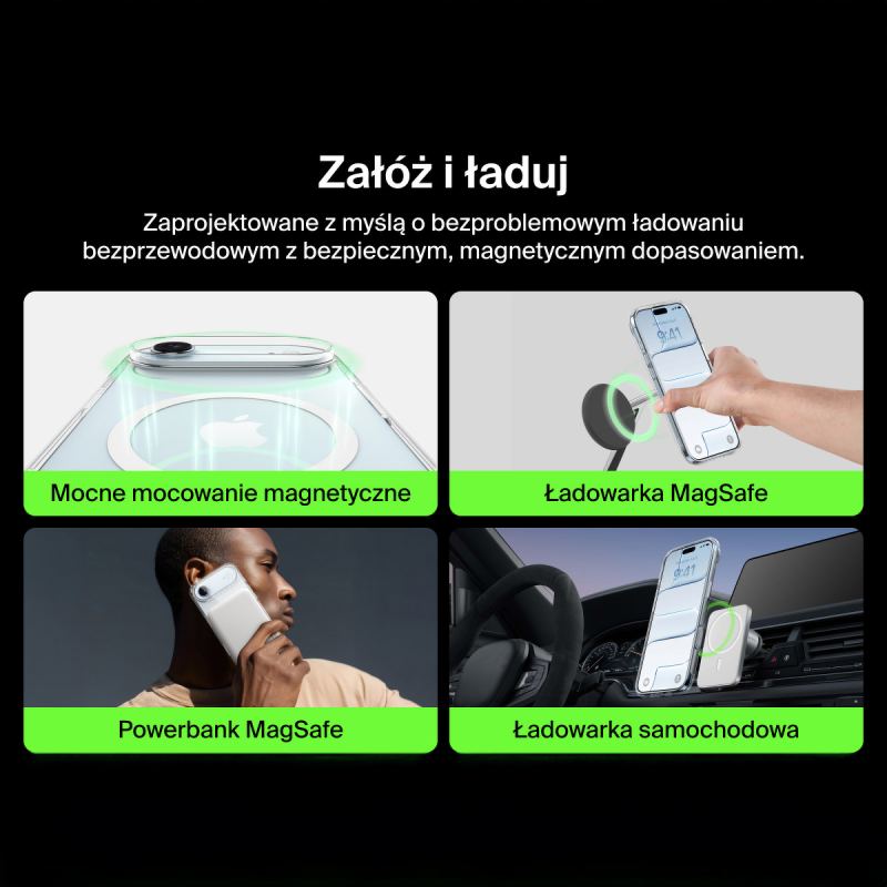 Belkin Etui na iPhone Air magnetyczne, przezroczyste