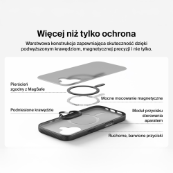 Belkin Etui na iPhone 17 magnetyczne, żebrowane, czarne