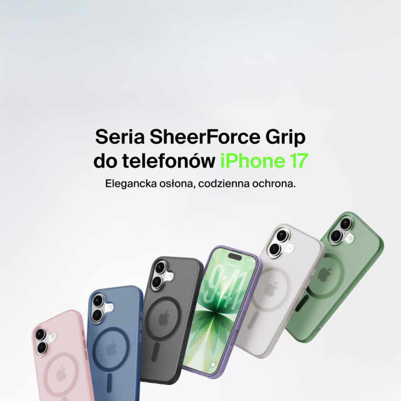 Belkin Etui na iPhone 17 magnetyczne, żebrowane, czarne